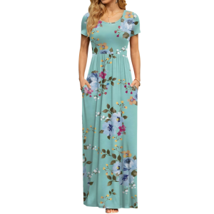 Casual Long Maxi Dress With Pockets For Women