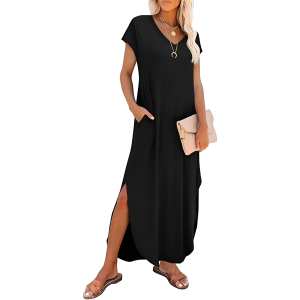 Summer Casual Cap Sleeves Maxi Dress For Women