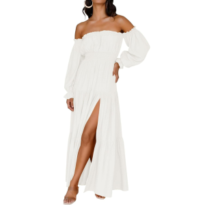 A Line Boho Printed Maxi Dress For Women